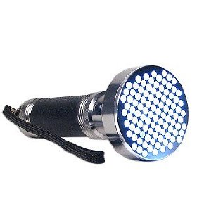 100 LED Aluminum Flashlight (Silver/Black)