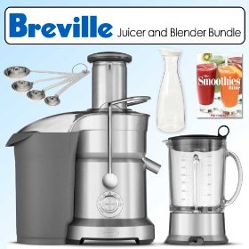 Breville BJB840XL The Juice and Blend Juicer and Blender Combo Bundle