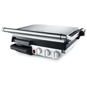 Breville XX800GRXL Factory-Reconditioned Die-Cast Indoor Barbeque and Grill, Stainless