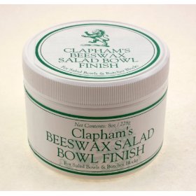 Clapham's Beeswax 870-3008 Salad Bowl Finish, 8-Ounces