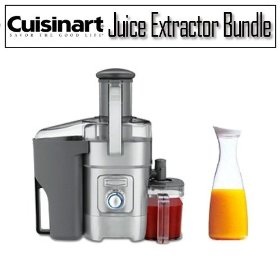 Cuisinart CJE-1000 Juice Extractor With Acrylic 56 Oz Juice Jar With White Lid