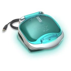 Electric Grill: George Foreman Champ Grilling Machine with Buildt in Bun Warmer ~ Color: Turquoise Blue