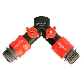 Gardena 36938 Garden Hose Y-Valve With Quick Connector