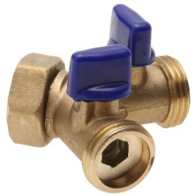 GardenSmith 677171 2-Way Hose Connector with Shut-Offs