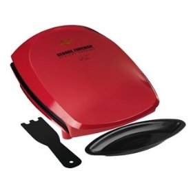 George Foreman 84-sq in Grill, Red