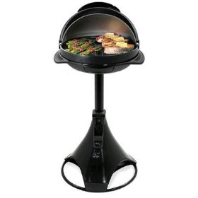 George Foreman GIPOD200 IPOD and MP3 Ready Indoor/Outdoor Grill White/Silver