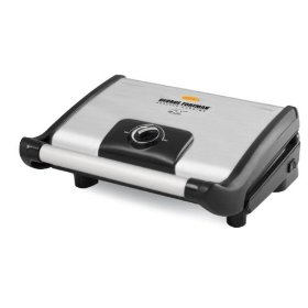 George Foreman GR0080S Stainless Steel 80 Square Inch Vari Temp Grill with Variable Temperature Control