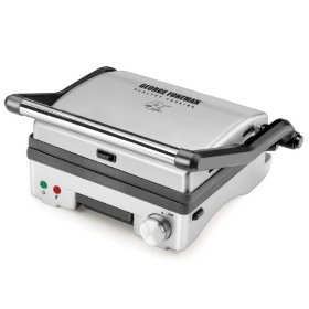 George Foreman GR0742S 3-in-1 Panini Press, Grill and Open Griddle with Double Cooking Surface