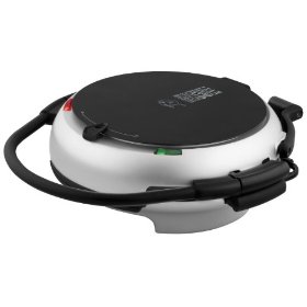 George Foreman GRP106BPP 360 Electric Nonstick Grill with 3 Interchangeable Grill Plates, Platinum