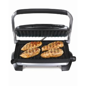 Hamilton Beach 25324 100-Square-Inch Nonstick Indoor Grill with Panini Press