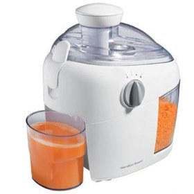 New Hamilton Beach 2 Speed Juice Extractor Durable Stainless Steel Cutter/Strainer And Safety Latch