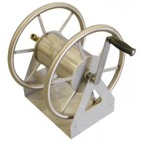 Liberty Garden Products 703-S2 3-In-1 200-Foot Capacity Multi-Purpose Steel Garden Hose Reel Stainless