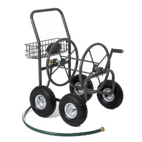 Liberty Garden Products 840-1 Residential Grade 4-Wheel Garden Hose Reel Cart with 250-Foot-Hose Capacity