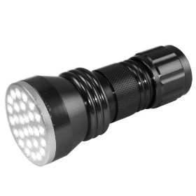 Neiko Super-Bright 28-LED Aluminum Flashlight, Gunmetal Silver