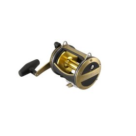 Okuma Fishing SLR-50W Solterra Wide Spool Graphite Lever Drag (Small, Black/Gold)