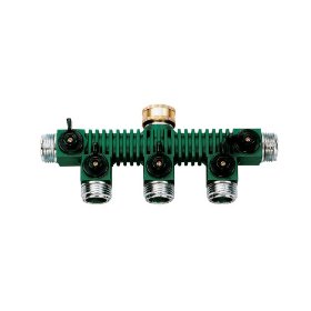 Orbit 5-Way Zinc Hose Faucet Valve Manifold 62019