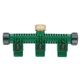 Orbit 3-Way Plastic Hose Faucet Valve Manifold 62009