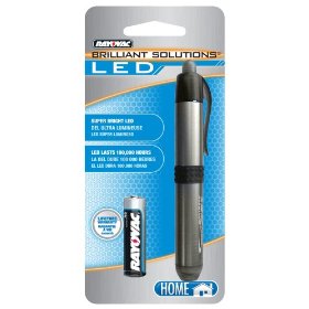 Rayovac BRSLEDPEN-B Brilliant Solutions LED Pen Light  (Colors may Vary)