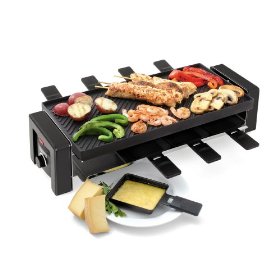 Toastess TPG-457 8-Person Nonstick Party Grill/Griddle and Raclette