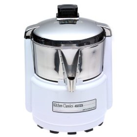 Waring PJE401 Juice Extractor, Quite White and Stainless Steel